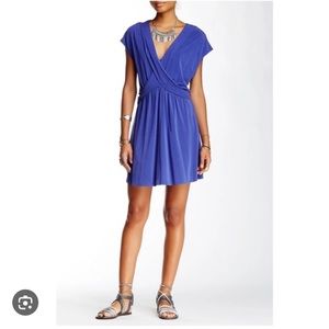 Free People | Cupro Crossover Mini Dress